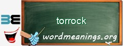 WordMeaning blackboard for torrock